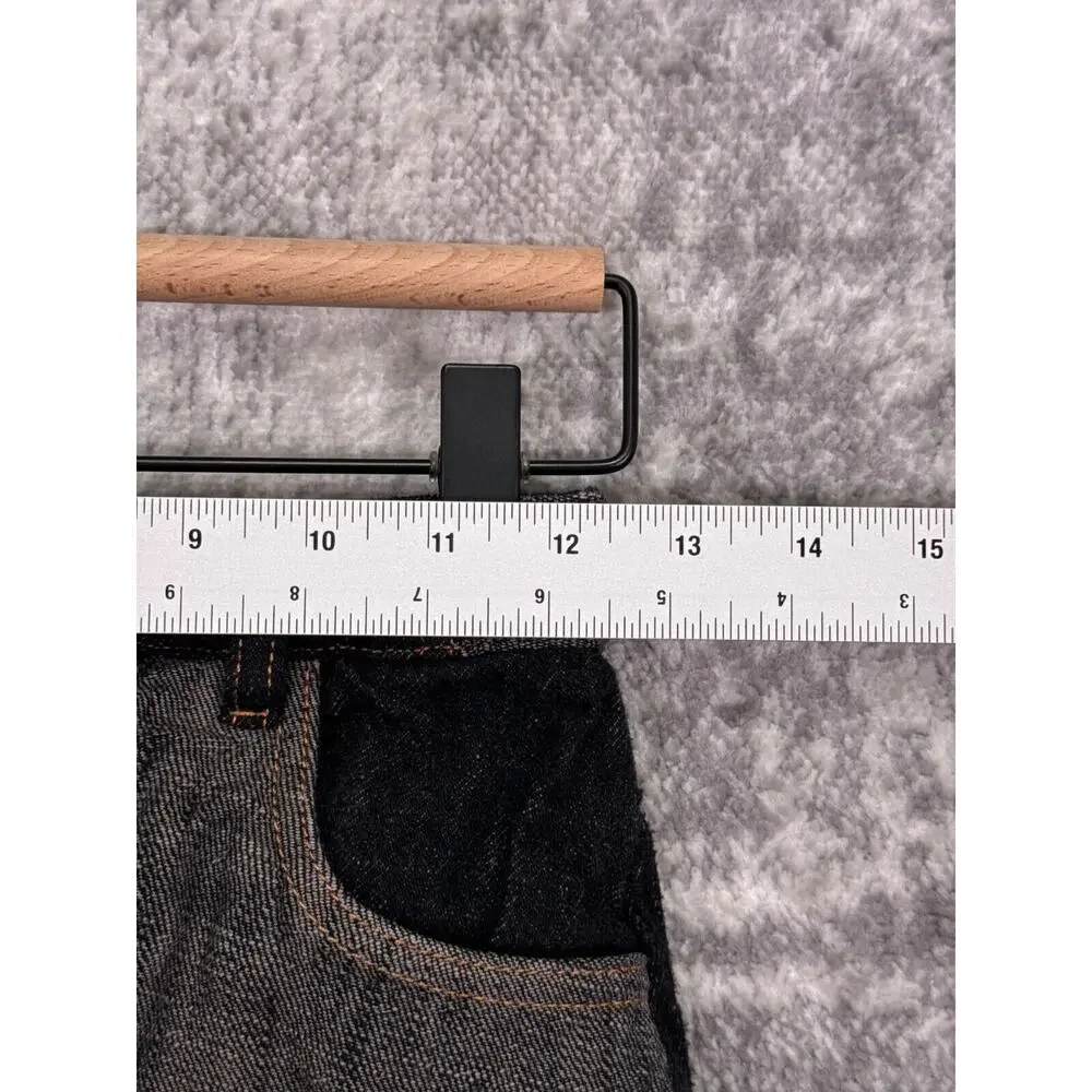 Sessun Skirt 36 / US XS Womens Patchwork Denim Button Front Mini